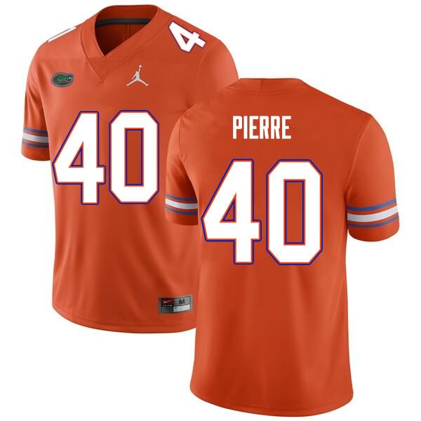 Men's NCAA Florida Gators Jesiah Pierre #40 Stitched Authentic Nike Orange College Football Jersey SRD5365LN